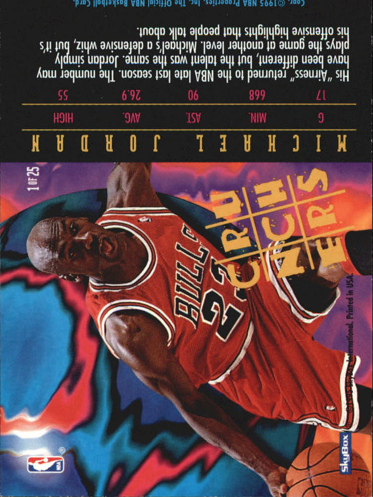 1995-96 MICHAEL hotsell JORDAN Number Crunchers