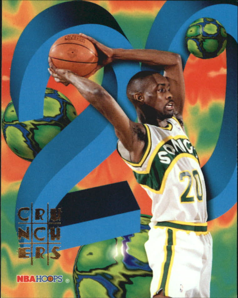 1995-96 Hoops Number Crunchers #13 Gary Payton