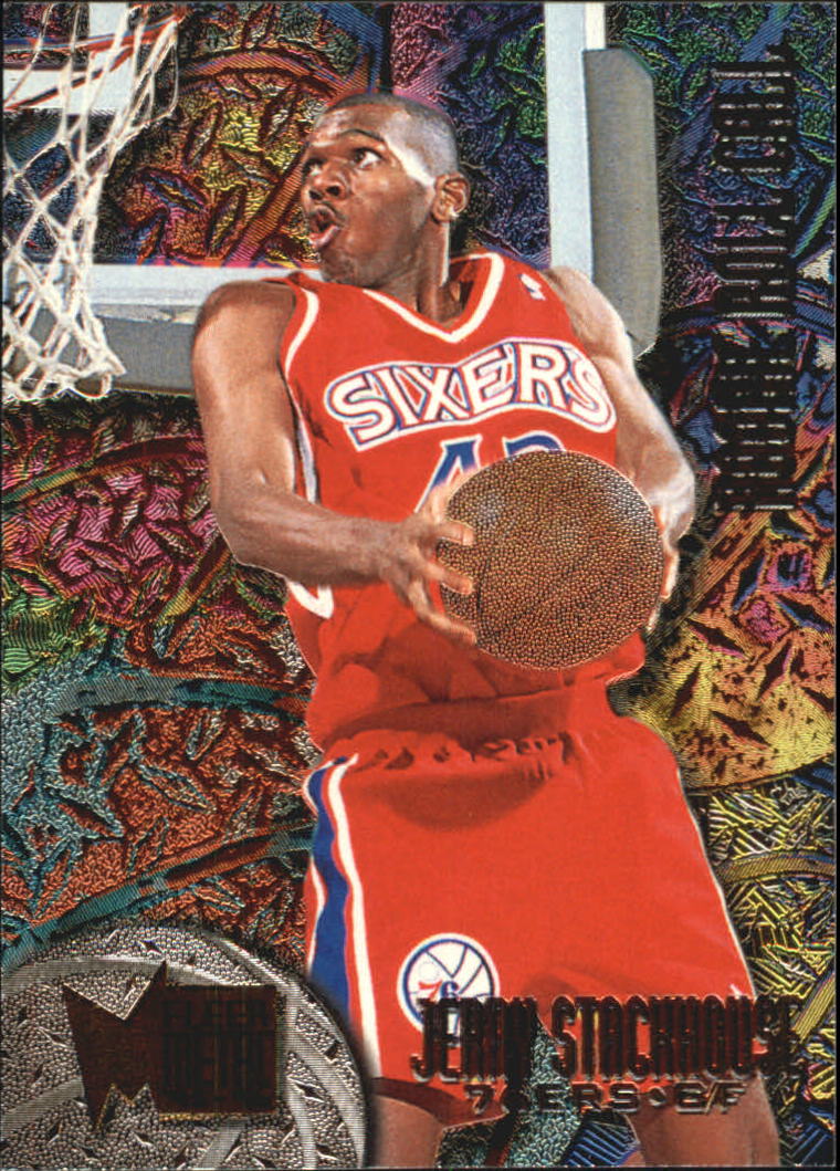 JERRY STACKHOUSE 76ERS 1995-96 METAL ROOKIE CARD #179 