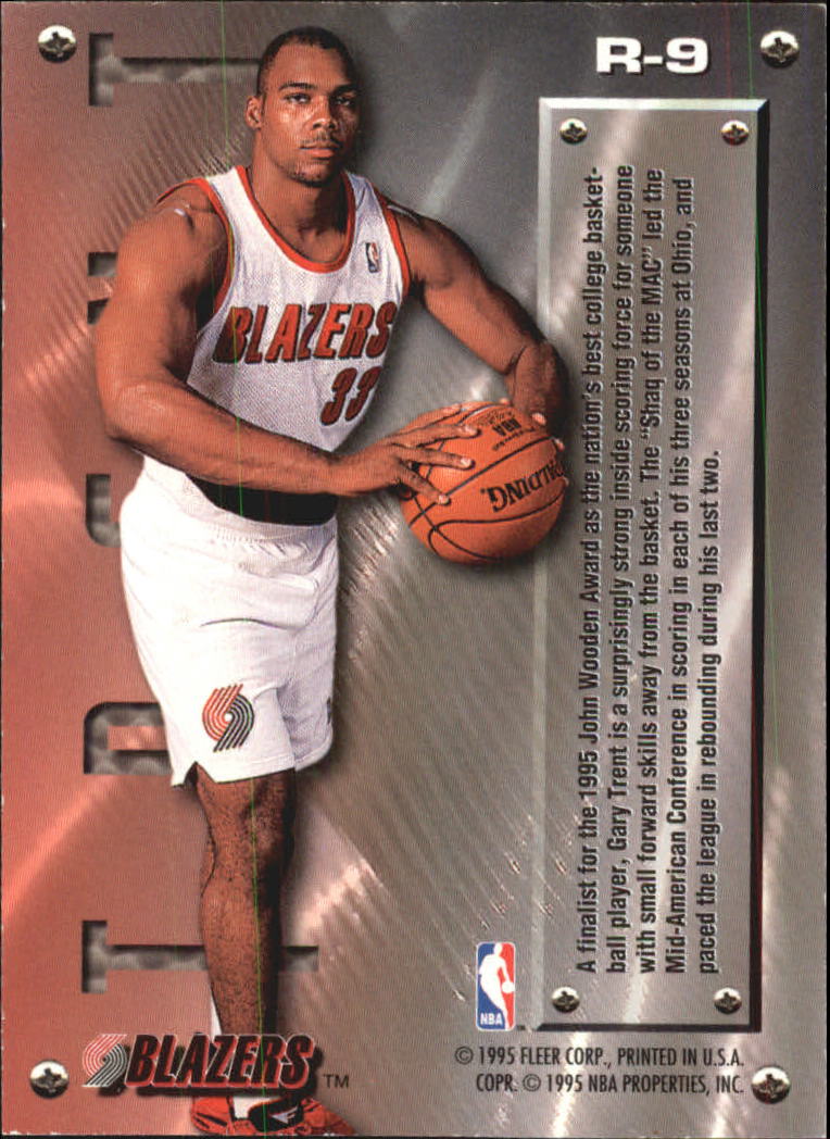 1995-96 Metal Rookie Roll Call Silver Spotlight #R9 Gary Trent back image
