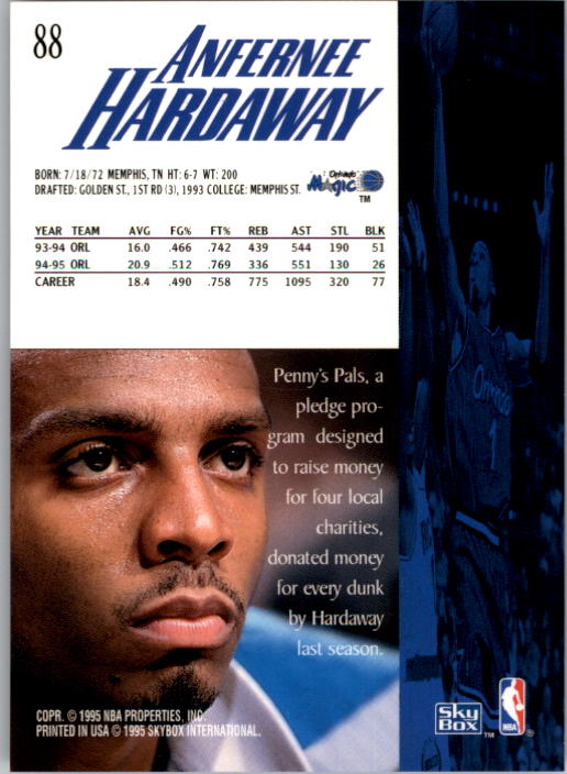 Anfernee Hardaway cards (1994-2021) Magic Suns Memphis State - Picture 25 of 196
