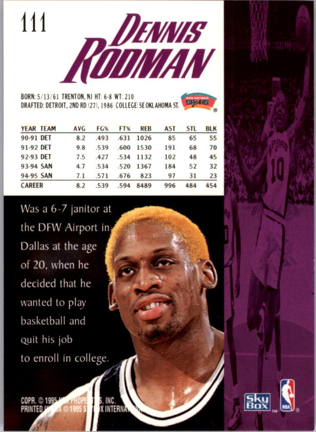 Dennis Rodman cards (1989-2022) Bulls Pistons Spurs Lakers - You Choose - Picture 77 of 168