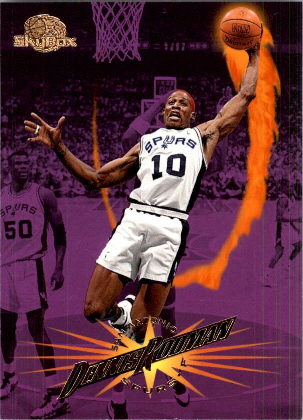 1990 NBA Hoops Dennis Rodman #10 Detroit Pistons All Star Card HOF