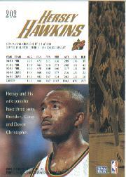 1995-96 SkyBox Premium #202 Hersey Hawkins back image