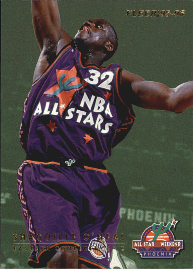 1995-96 Fleer All-Stars #3 Shaquille O'Neal/Hakeem Olajuwon