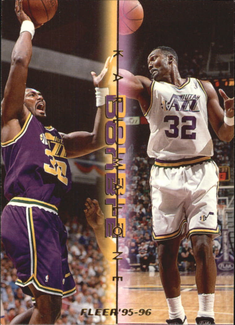 1995-96 Fleer Double Doubles #7 Karl Malone
