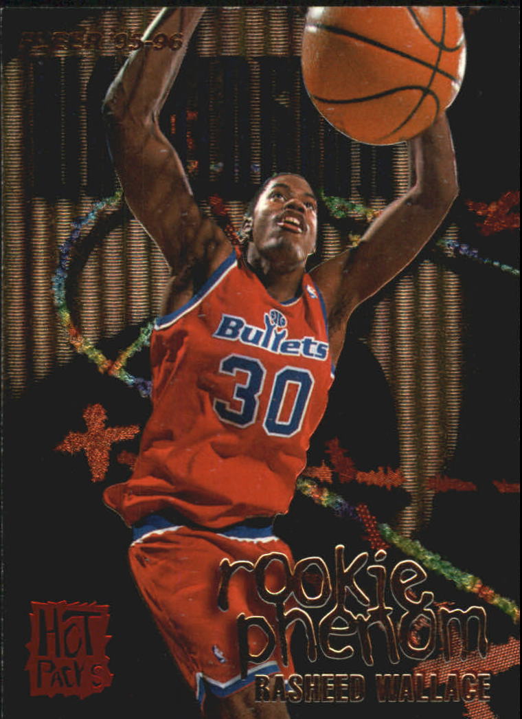 1995-96 Fleer Rookie Phenoms Hot Pack #10 Rasheed Wallace