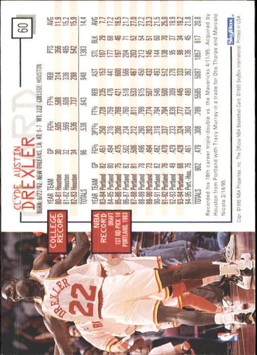 Clyde Drexler cards (1989-2022) Blazers Rockets - You Choose - Picture 65 of 162