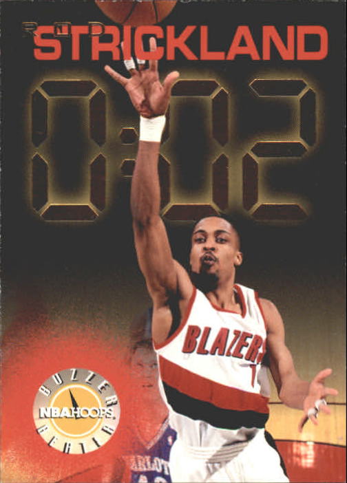 1995-96 NBA Hoops Buzzer Beater Rod Strickland Portland Trail Blazers #227  Card