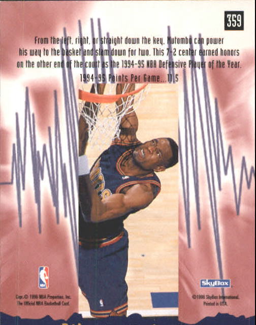 1995-96 Hoops #359 Dikembe Mutombo ES back image