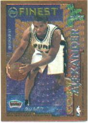 1995-96 Finest Veteran/Rookie #RV29 Cory Alexander/David Robinson back image