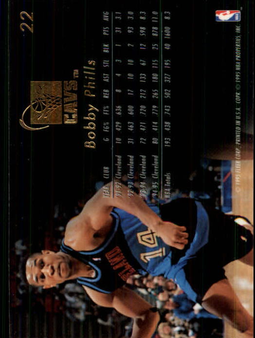 1995-96 Flair #22 Bobby Phills back image