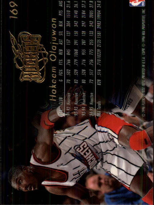 1995-96 Flair #169 Hakeem Olajuwon