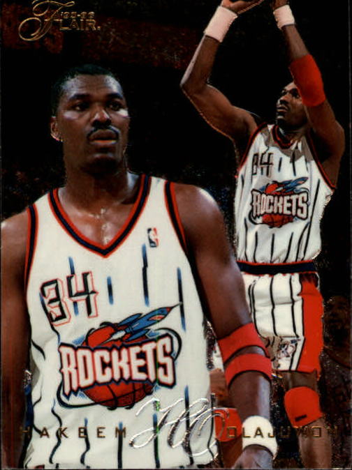 1995-96 Flair #169 Hakeem Olajuwon