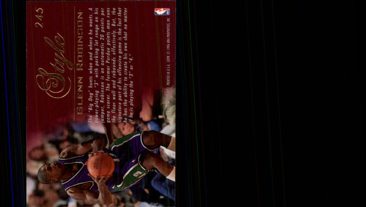 1995-96 Flair #245 Glenn Robinson STY