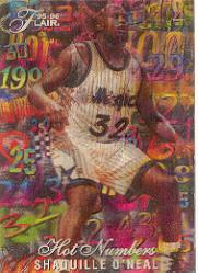 1995-96 Flair Hot Numbers #11 Shaquille O