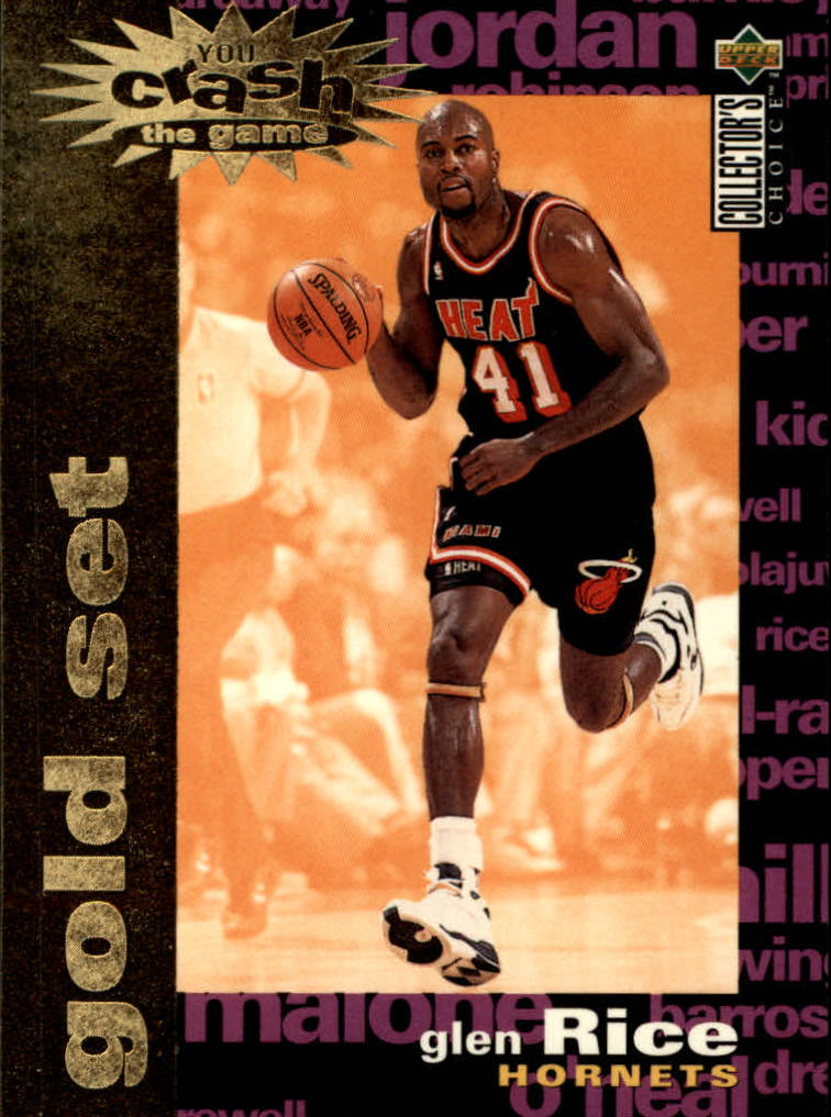1995-96 Collector's Choice Crash the Game Assists/Rebounds Gold Redemption #C14 Glen Rice