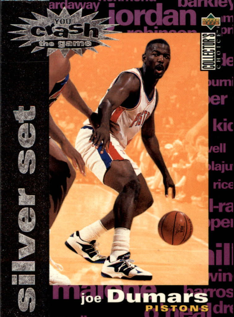 1995-96 Collector's Choice Crash the Game Assists/Rebounds Silver Redemption #C28 Joe Dumars