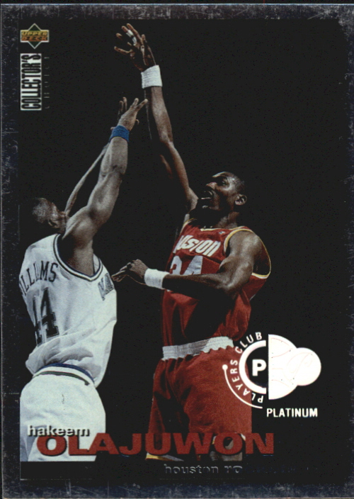 1995-96 Collector's Choice Player's Club Platinum #265 Hakeem Olajuwon