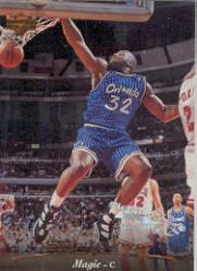 1995-96 Upper Deck Electric Court #95 Shaquille O'Neal