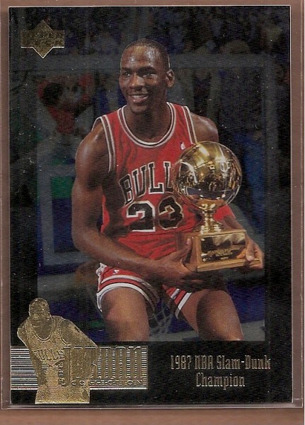 1995-96 Upper Deck Jordan Collection #JC5 Michael Jordan/Slam Dunk Champion 1987