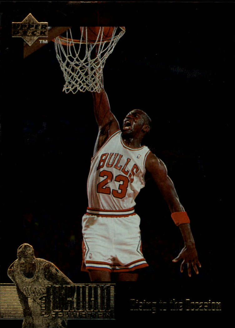 1995-96 Upper Deck Jordan Collection #JC7 Michael Jordan/Rising To The Occasion