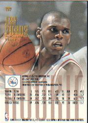 1995-96 Ultra #289 Jerry Stackhouse RC back image