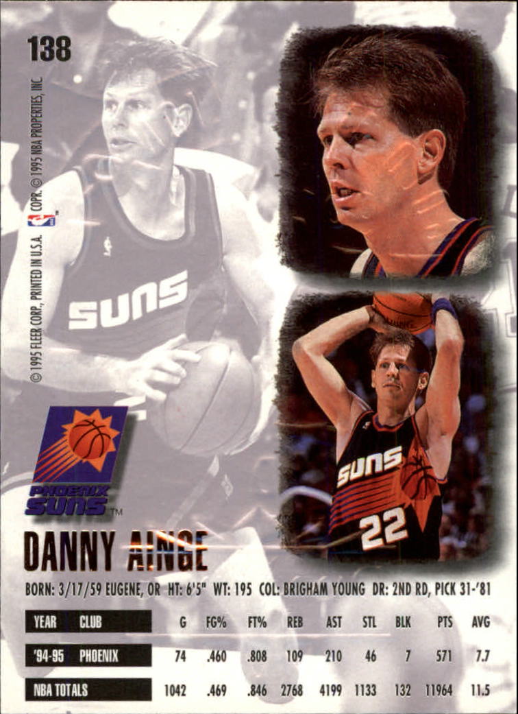 1995-96 Ultra Gold Medallion #138 Danny Ainge back image