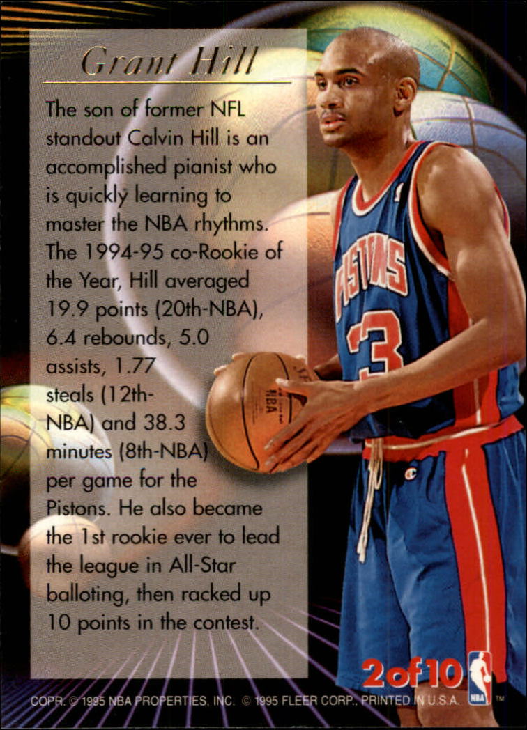1995-96 Ultra All-Rookie Team #2 Grant Hill back image