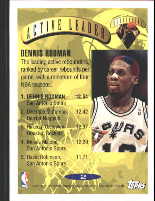 Dennis Rodman cards (1989-2022) Bulls Pistons Spurs Lakers - You Choose - Picture 82 of 168