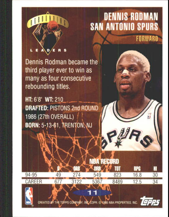 Dennis Rodman cards (1989-2022) Bulls Pistons Spurs Lakers - You Choose - Picture 84 of 168