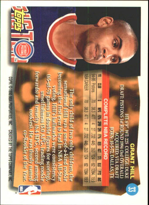 Grant Hill cards (1995-2021) Pistons Magic Clippers Duke - You Choose - Picture 26 of 272