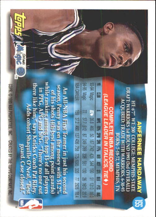 Anfernee Hardaway cards (1994-2021) Magic Suns Memphis State - Picture 30 of 196