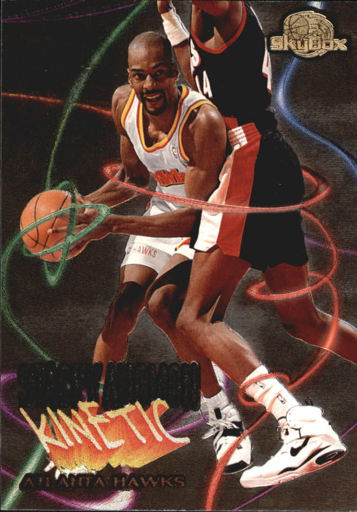 1995-96 SkyBox Premium Kinetic #K4 Stacey Augmon - NM-MT