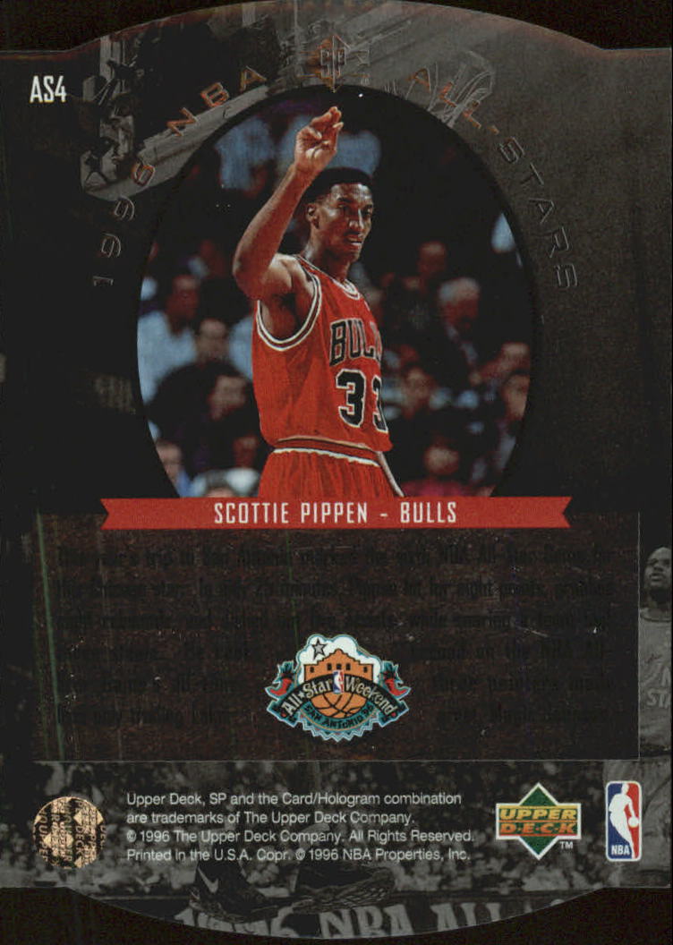 1995-96 SP All-Stars #AS4 Scottie Pippen - NM-MT - Ziggy's