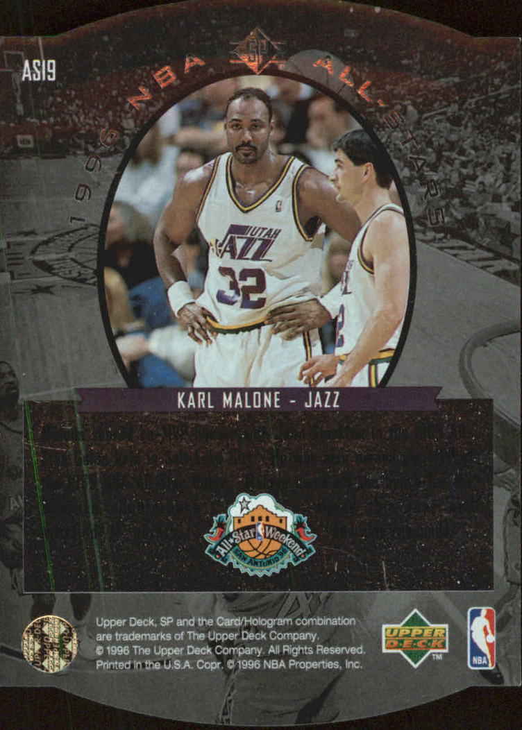 1995-96 SP All-Stars #AS19 Karl Malone back image