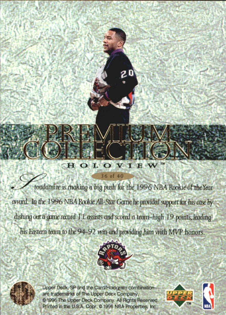 1995-96 SP Holoviews #PC36 Damon Stoudamire back image
