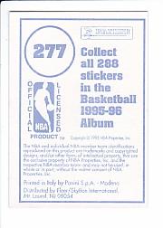 1995-96 Panini Stickers #277 Scottie Pippen LL back image