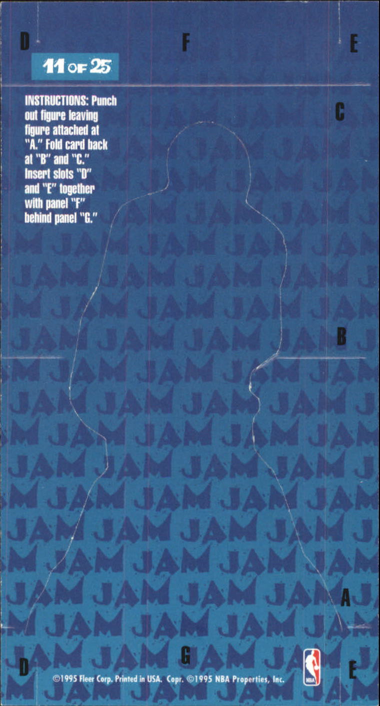 1995-96 Jam Session Pop-Ups #11 Grant Hill back image