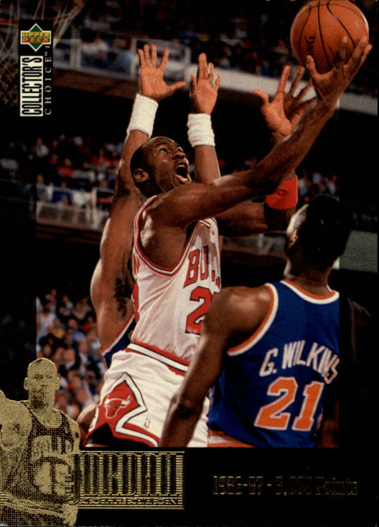 1995-96 Collector's Choice Jordan Collection #JC2 Michael Jordan/1986-87 3,000 Points