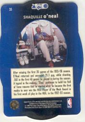 1996 SPx Gold #35 Shaquille O'Neal back image