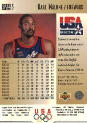 1996 Upper Deck USA SP Career Statistics #S3 Karl Malone back image