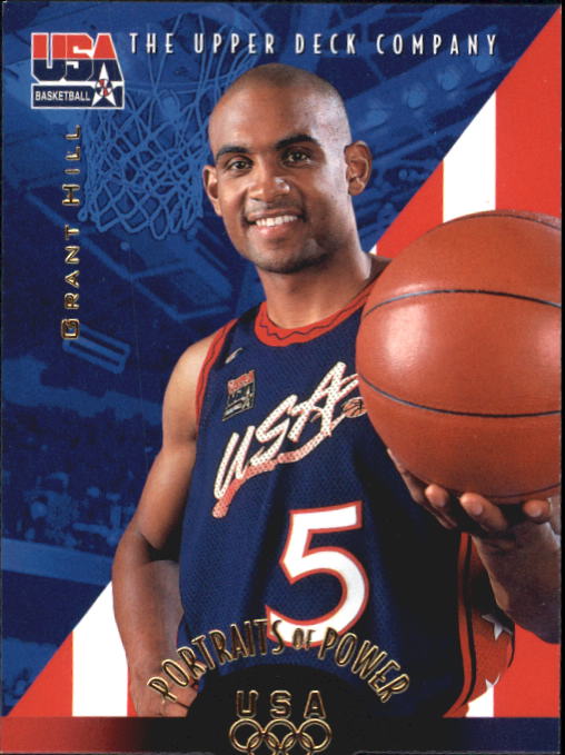 Grant Hill 1996 Upper Deck USA Basketball Card #5 NBA Detroit