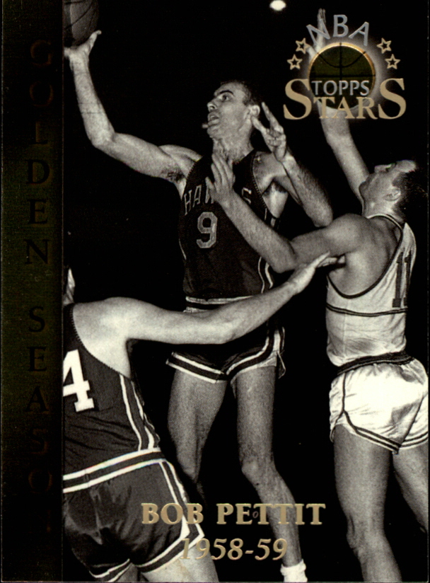  1961 Fleer # 59 In Action Bob Pettit St. Louis Hawks