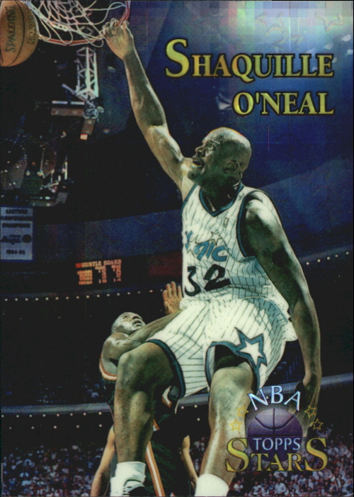 1996 Topps Stars Finest Refractors #32 Shaquille O'Neal