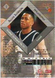 1996 Score Board Draft Day - [Base] #1B - Allen Iverson