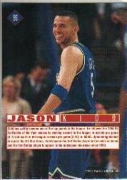 1996 Score Board Rookies #95 Jason Kidd BG back image