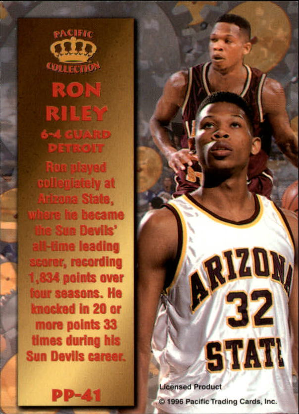 1996 Pacific Power #PP41 Ron Riley back image