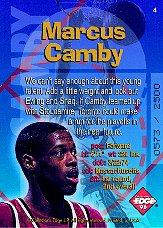 1996 Collector's Edge Radical Recruits Holofoil #4 Marcus Camby back image