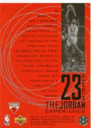 1996 Upper Deck 23 Nights Jordan Experience #2 Michael Jordan/(Game 1, 1992 NBA Finals) back image